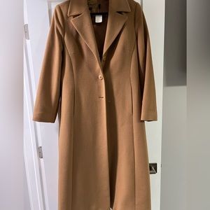 Sachi cashmere trench coat camel color